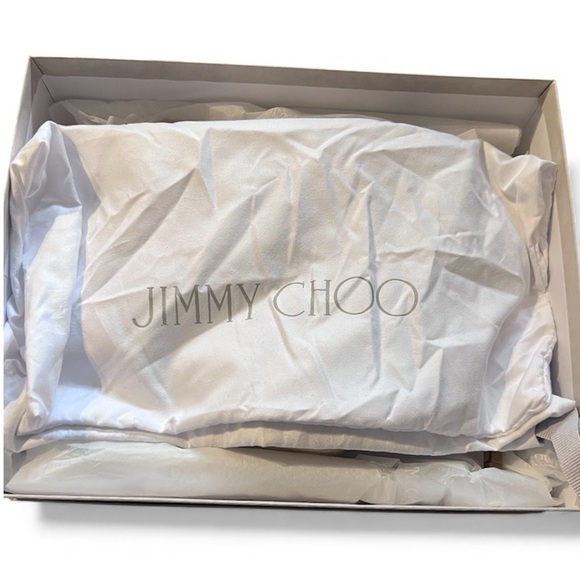 Jimmy Choo EUC suede neutral pumps heels platform 37 US 7 beige - Picture 4 of 16